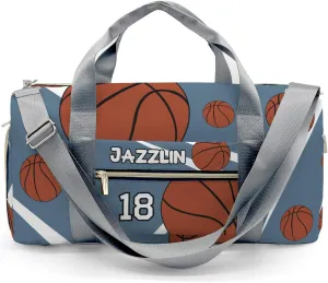 Custon Name Sport Basketball Aegean Gym Sport Yoga Duffel Bag Sport Player Travel Bag,Sport Gym Bag Gift for Travel Hand Bag Carry on Bag
