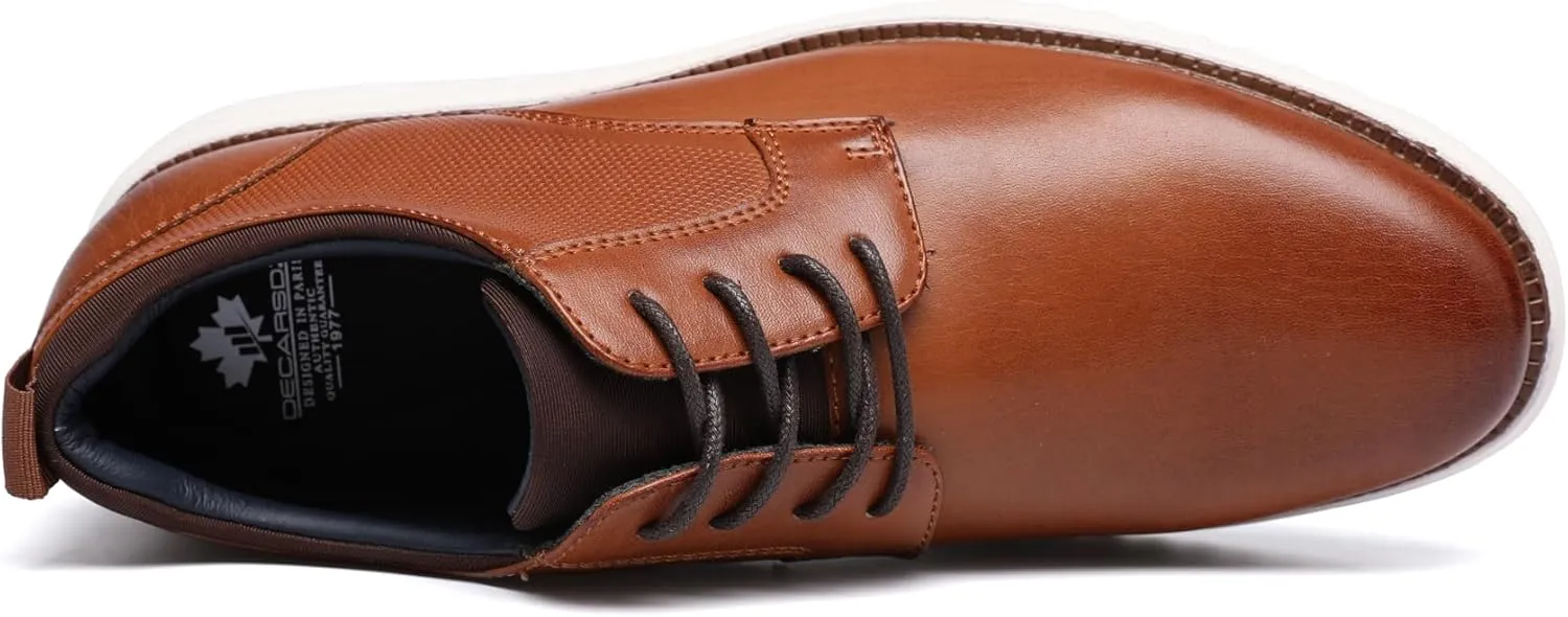 DECARSDZ Mens Classic Casual Dress Formal Oxford Lace Up Wedding Shoes