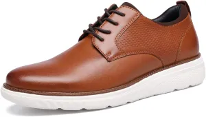 DECARSDZ Mens Classic Casual Dress Formal Oxford Lace Up Wedding Shoes