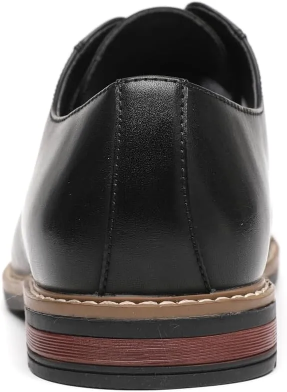 DECARSDZ Mens Classic Oxford Wingtip Modern Formal Lace Up Dress Shoes Wedding Shoe