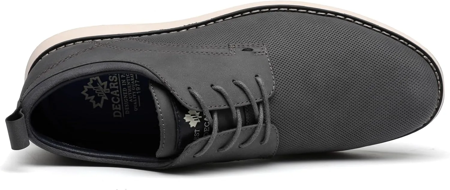DECARSDZ Mens Dress Shoes Casual Oxford Shoes Business Formal Derby Sneakers Walking Shoe