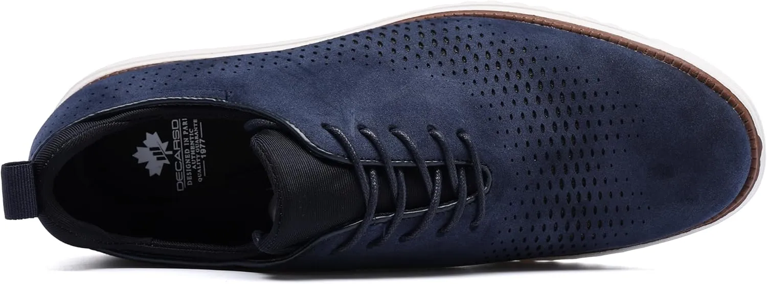 DECARSDZ Men's Fashion Casual Dress Shoe Wingtip Oxfords Shoes