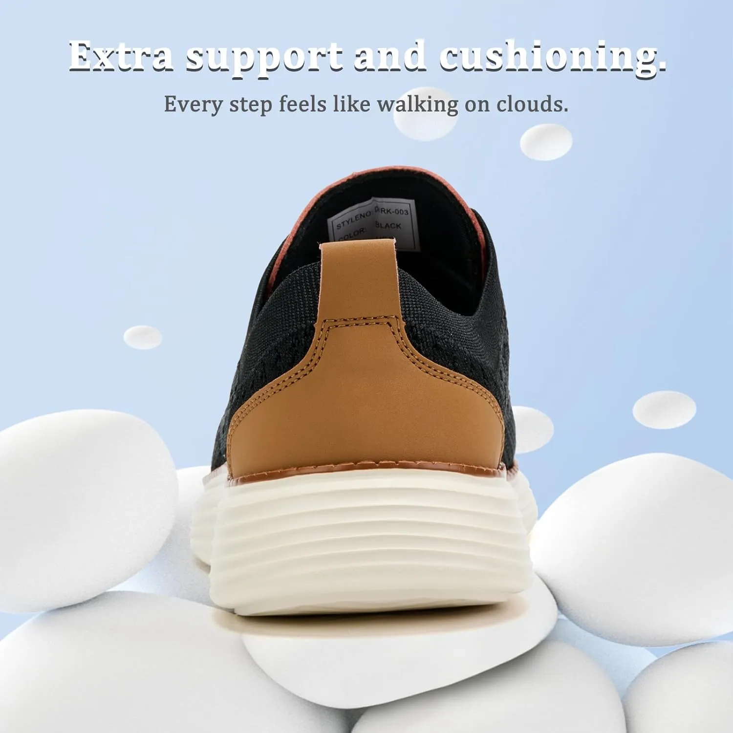 Dirk Men's Fashion Dress Sneakers Oxfords Walking Work Athletic Shoes Lightweight and Breathable for Business Casual