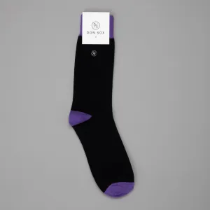 Don socks  | cotton | black purple