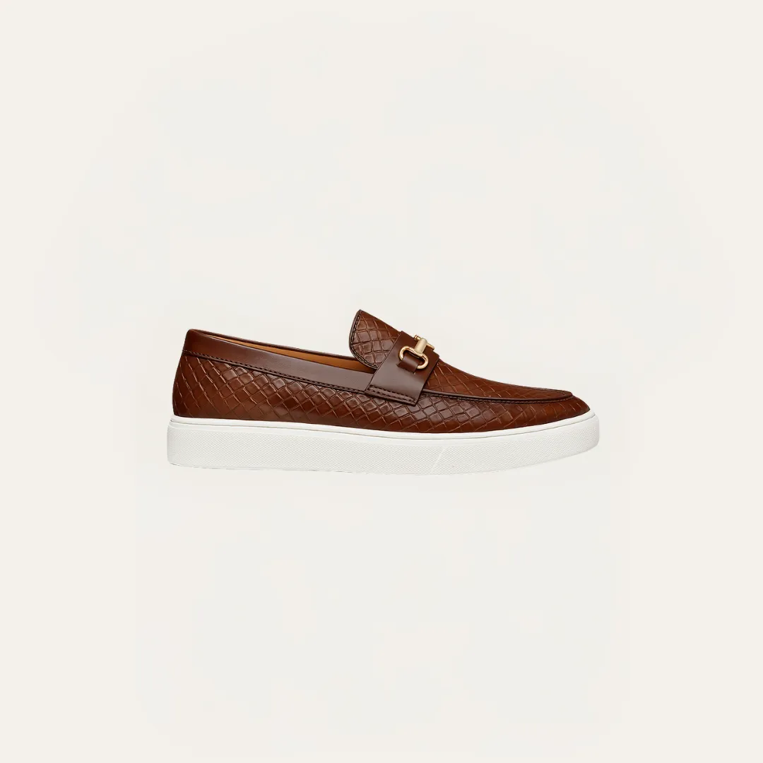 Efficient returns Leather Loafer Bit Embossed Touch-sensitive Giovanni –