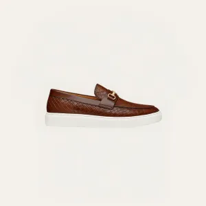 Efficient returns Leather Loafer Bit Embossed Touch-sensitive Giovanni –