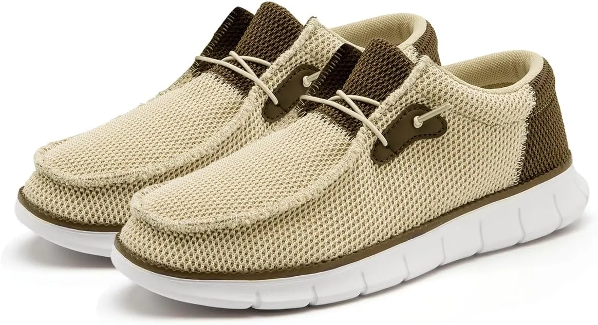 EGMPDA Mens Slip on Loafers Boat Shoes Non Slip Walking Sports Shoes Driving Shoes Casual Office Shoes Gym Lightweight Comfortable Shoes