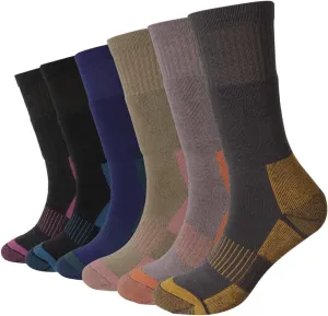 EnerWear Unisex 4/6P Pack Merino Wool Outdoor Hiking Trail Crew Sock