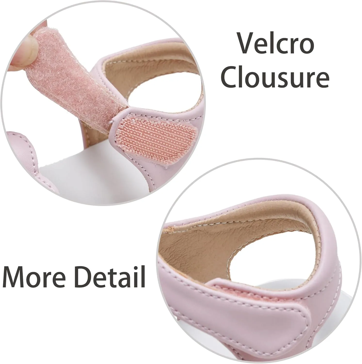 ESTINE Toddler Girls Sandals-Water Friendly Walking Casual Summer Outfit Dress Shoes