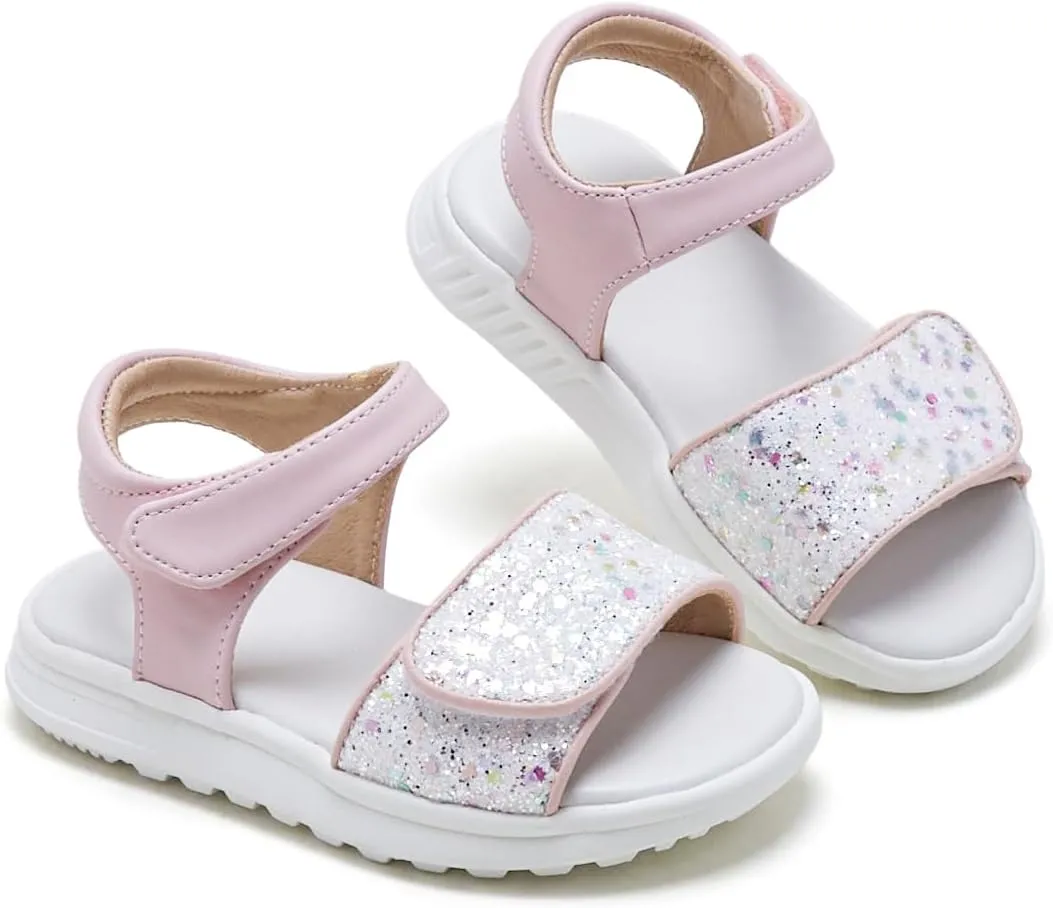 ESTINE Toddler Girls Sandals-Water Friendly Walking Casual Summer Outfit Dress Shoes
