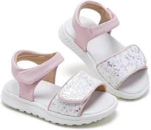 ESTINE Toddler Girls Sandals-Water Friendly Walking Casual Summer Outfit Dress Shoes