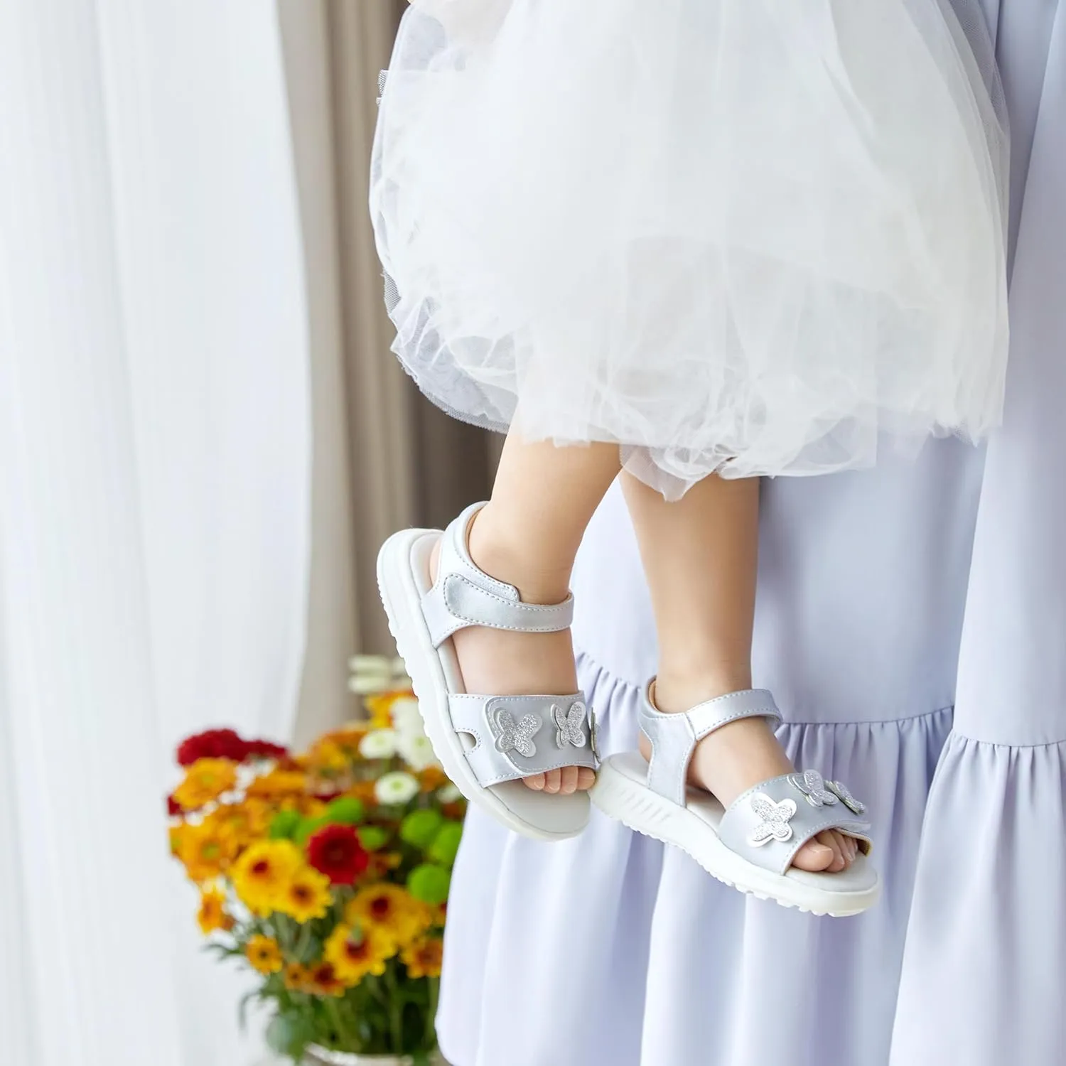 ESTINE Toddler Girls Sandals-Water Friendly Walking Casual Summer Outfit Dress Shoes