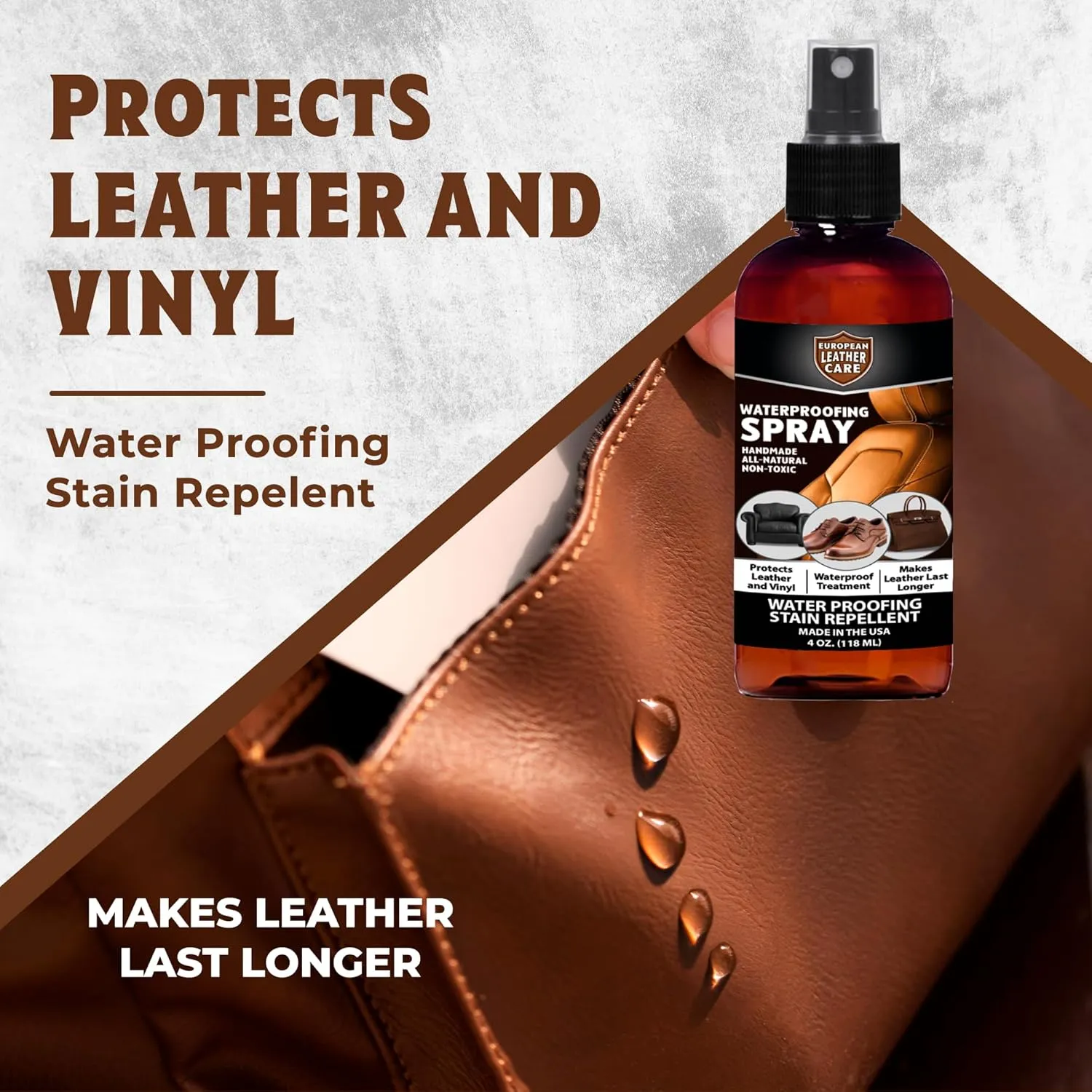 European Leather Care Waterproofing Shoe Spray