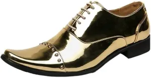 Fashion Leather Men’s Shoes, Brogue Lace-Up Dress Shoes, Casual Wedding Party Flats for Men, Men's Genuine Leather, Slip On Pointed Shoes
