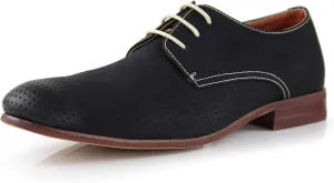 Ferro Aldo Men's Classic Round-Toe Fashion Derby Dress Shoes