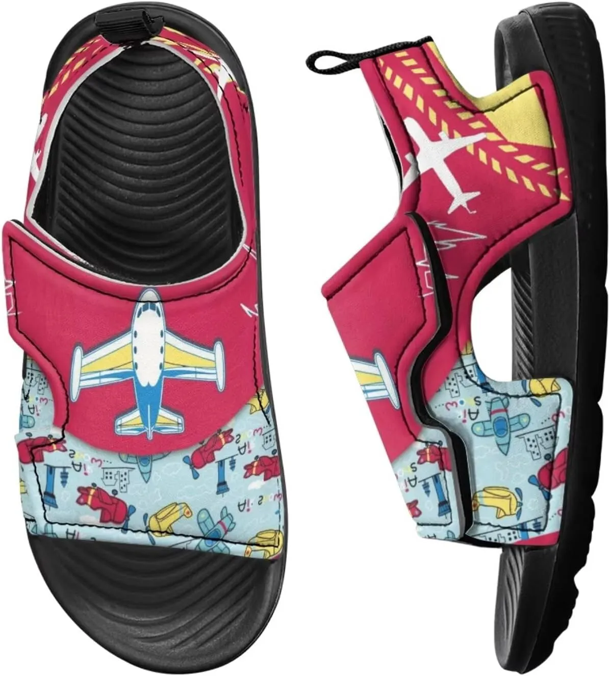 Forchrinse Boys Sandals Dragon Open Toe Sports Sandal Summer PU Leather Hiking Water Shoes