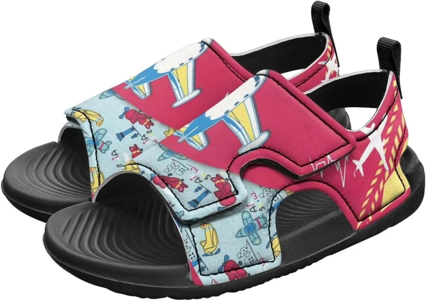 Forchrinse Boys Sandals Dragon Open Toe Sports Sandal Summer PU Leather Hiking Water Shoes