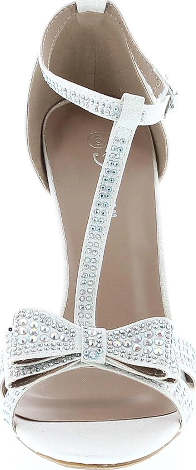 Forever Alina-64 Women's Fashion Bridal Formal Ankle Strap Open Toe Heels Evening Dress Sandals