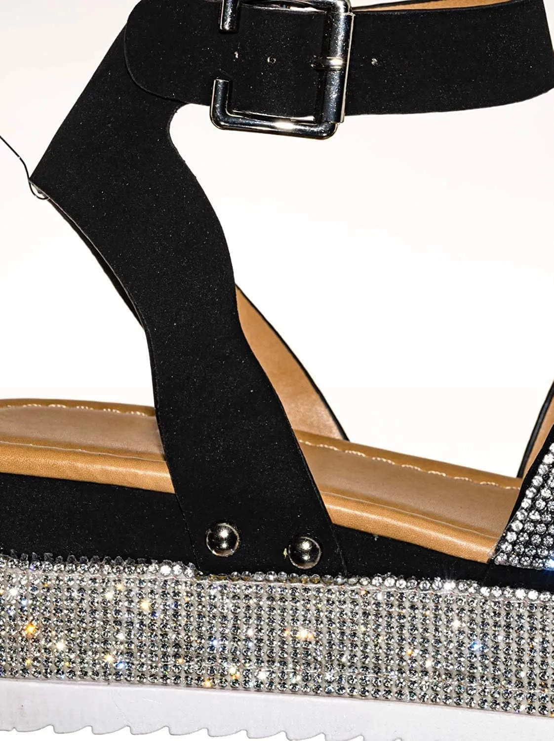 Forever Link Sensational Women's Open Toe Ankle Strap Espadrille Sandal