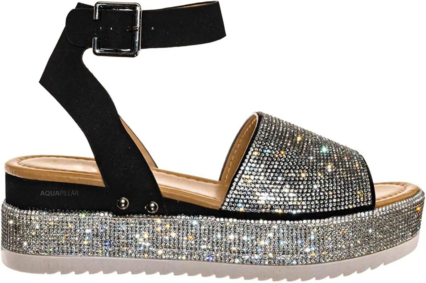 Forever Link Sensational Women's Open Toe Ankle Strap Espadrille Sandal