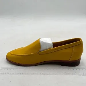 FOWT Yellow Dressy Low Heels Loafers Closed Toe Slip-On Driving Style Loafers