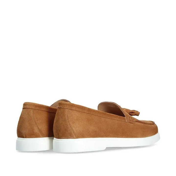 Franceschetti Amalfi Men's Luxury Italian Shoes Suede Leather Moccasin Tassels Loafer (FCCT1116)