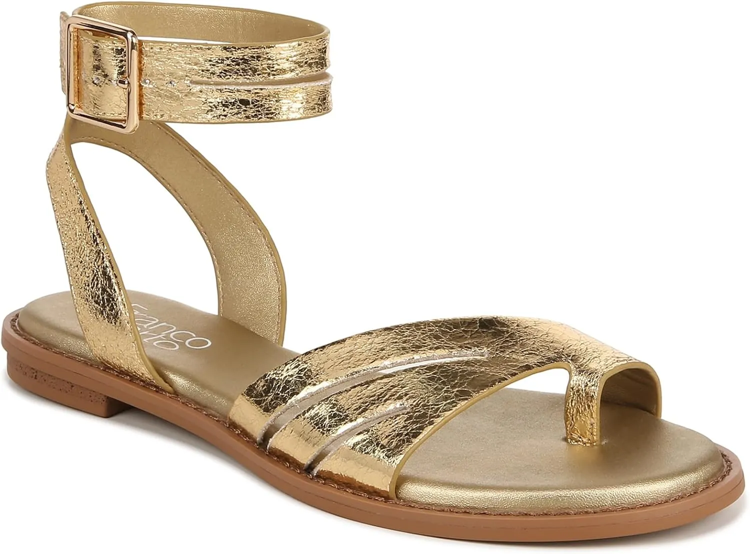 Franco Sarto Women's Greene Ankle Strap Flat Sandals