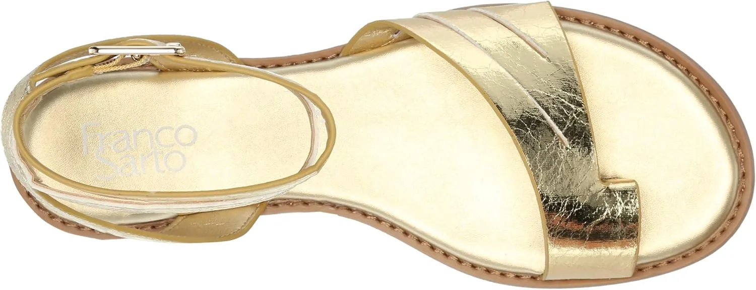 Franco Sarto Women's Greene Ankle Strap Flat Sandals