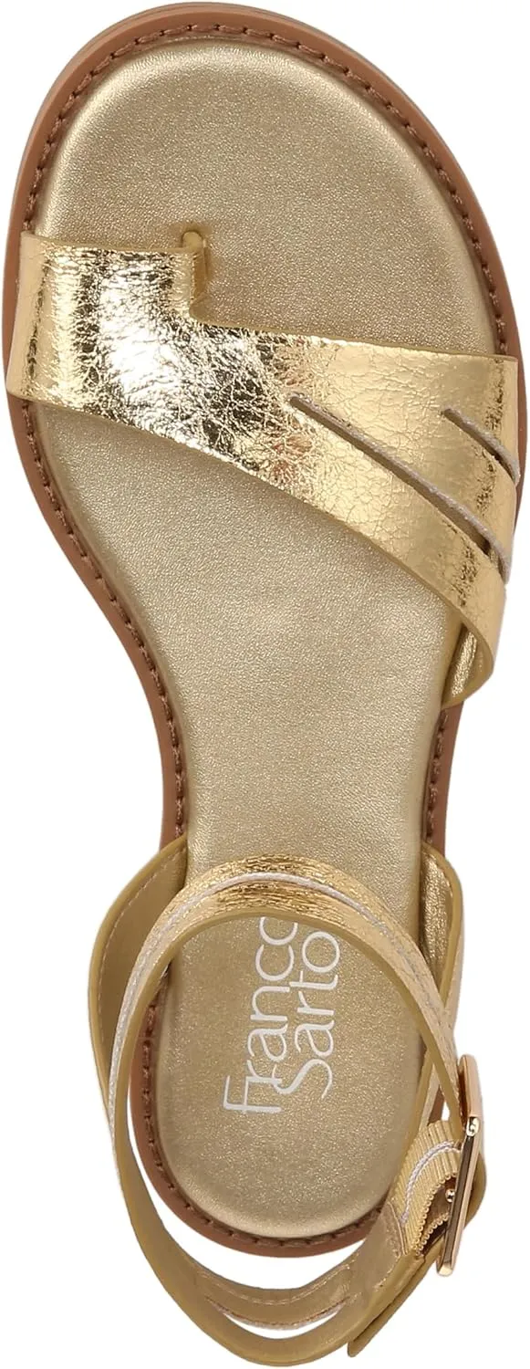 Franco Sarto Women's Greene Ankle Strap Flat Sandals