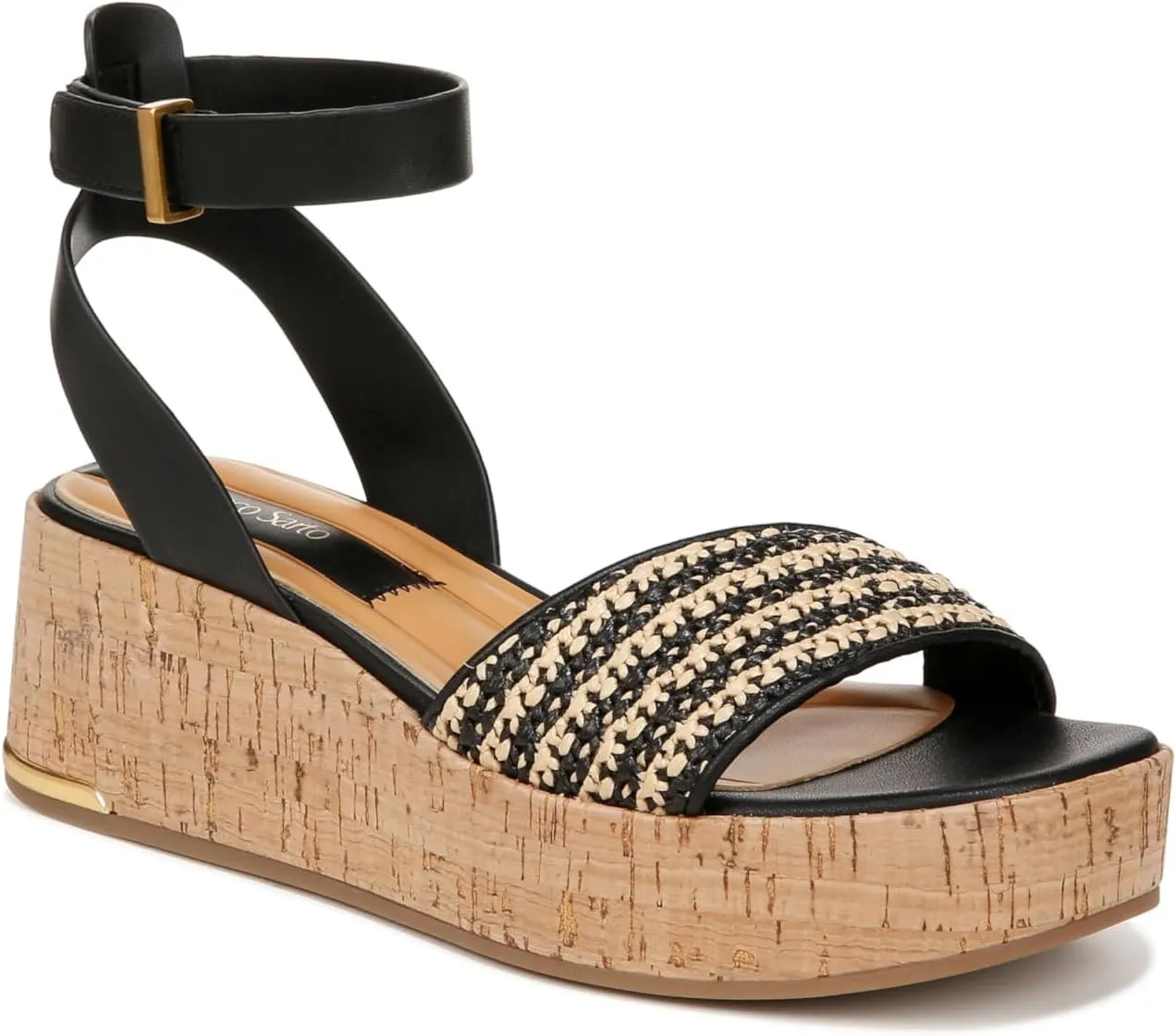 Franco Sarto Women's Terry Platform Cork Wedge Sandal