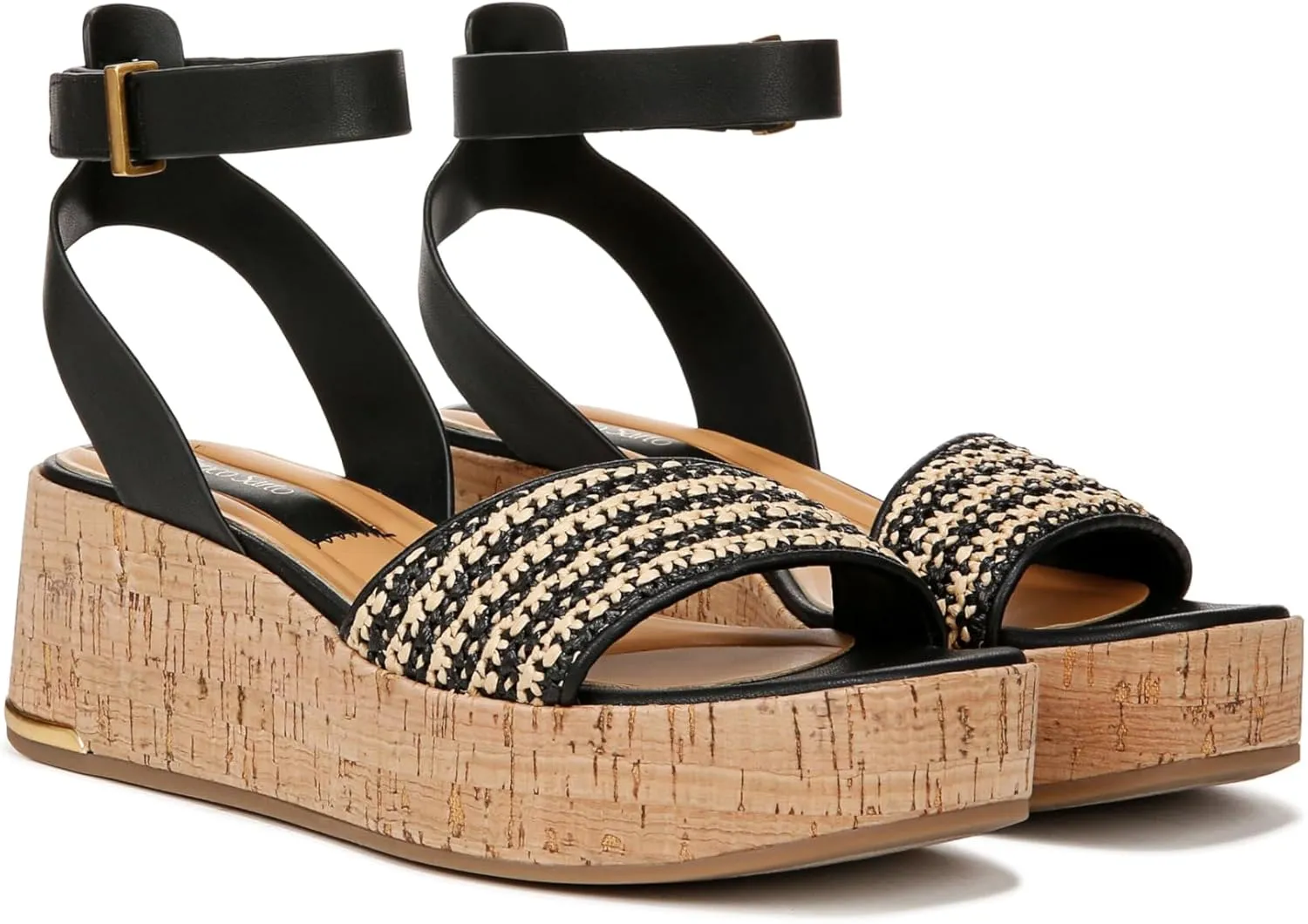 Franco Sarto Women's Terry Platform Cork Wedge Sandal