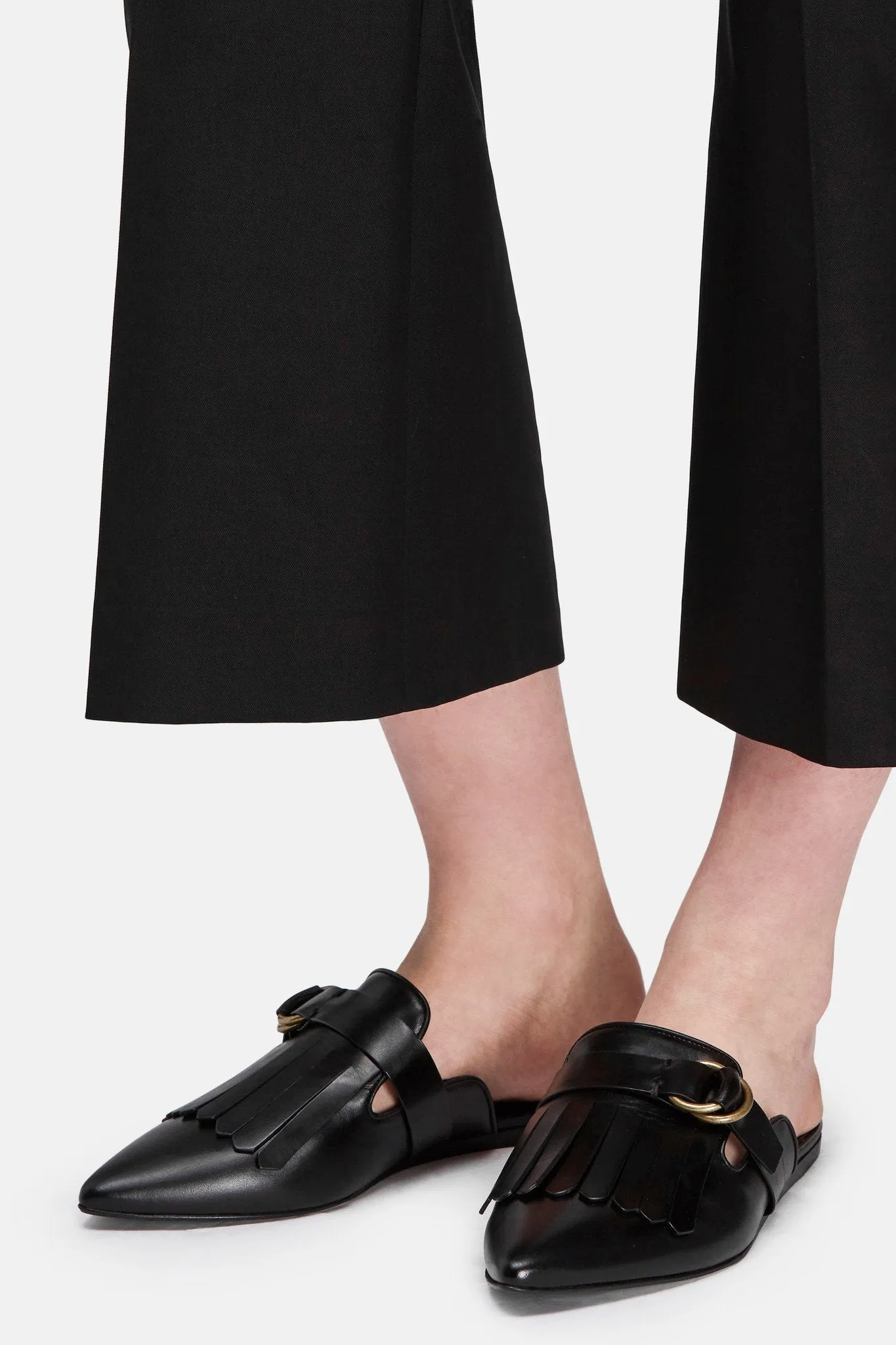 Fringe Mule - Black
