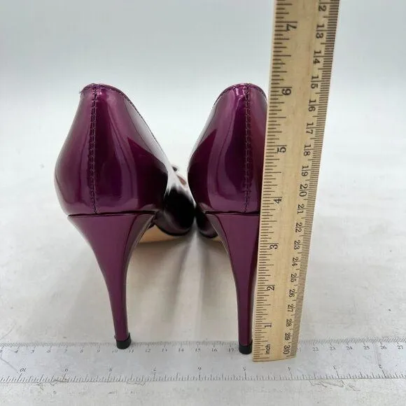 FSJ Purple High Heels Pointy Toe Pumps Slip On Ladies Party Date Dress Shoe