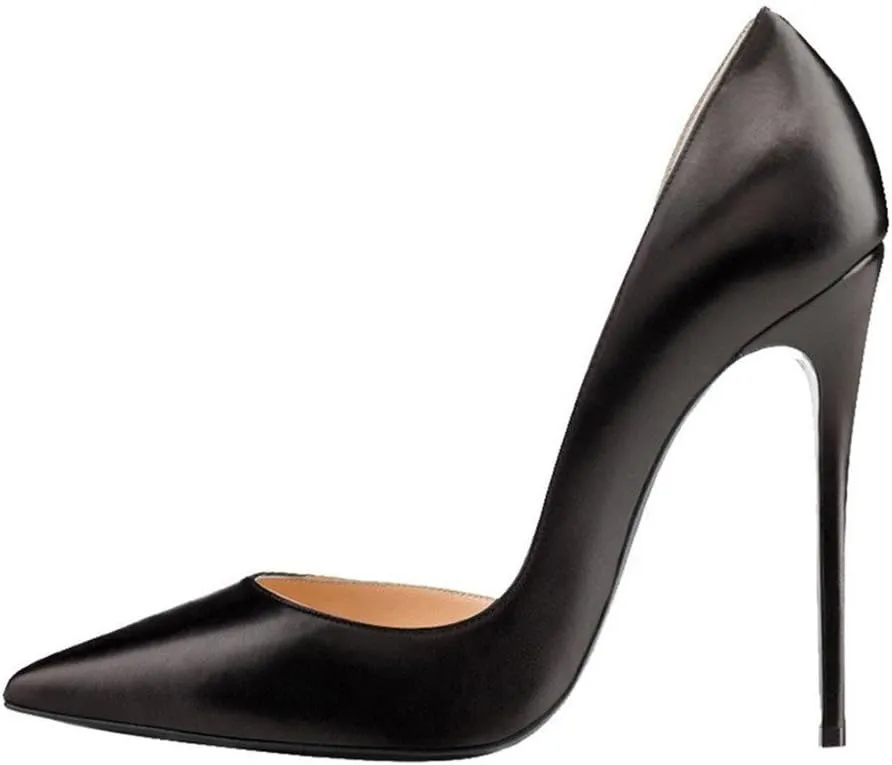 FSJ Women Formal Pointed Toe Dress Shoes D'Orsay High Heels Sexy Stiletto Formal Pumps Size 4-15 US