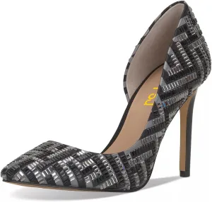 FSJ Women Formal Pointed Toe Dress Shoes D'Orsay High Heels Sexy Stiletto Formal Pumps Size 4-15 US
