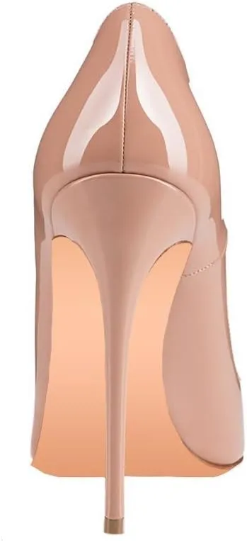 FSJ Women Formal Pointed Toe Pumps High Heel Sexy Stilettos Slip On Office Cute Evening Dress Shoes Size 4-15 US