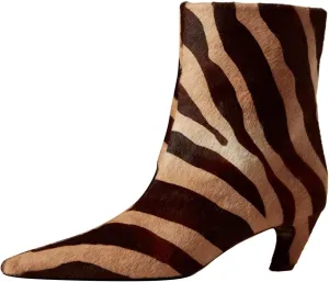 FSJ Women Square Toe Comfort Kitten Low Heel Ankle Boot Pull On Bootie Winter Faux Suede Casual Dressy Shoes Size 4-16 US