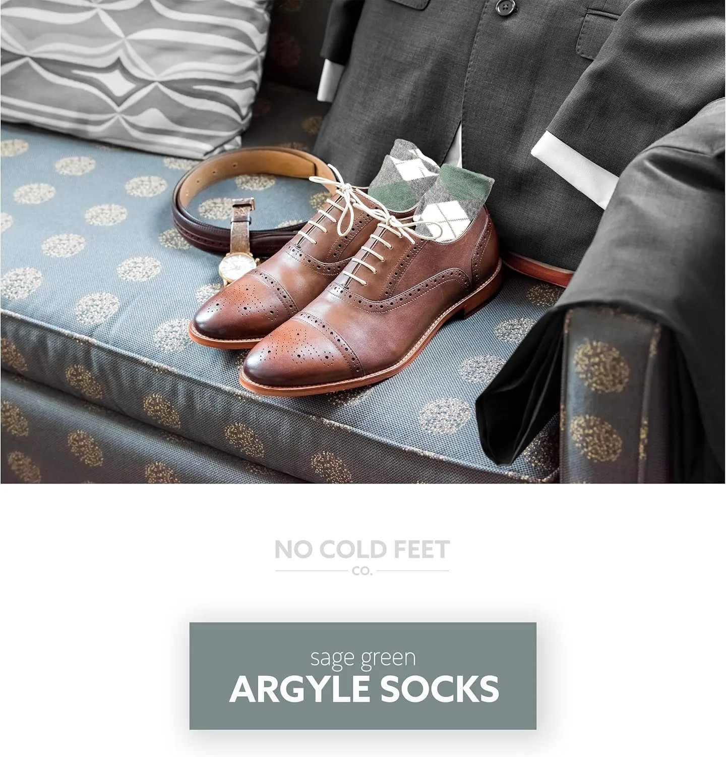 Fun Green Colorful Novelty Socks for Men for Dress Casual Formal Groomsmen Wedding, 2 Pack