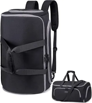 Garment Bags for Travel, Convertible Garment Duffle Bag for Men Women, Carry On Garment Bag Backpack, 4 in 1 Travel Suit Bag with Shoe Compartment, Large Weekender Bag