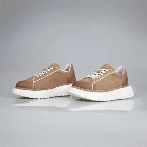 Genuine Leather Beige Sneaker RM-001 SCB-219