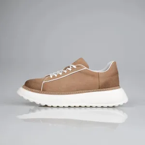 Genuine Leather Beige Sneaker RM-001 SCB-219