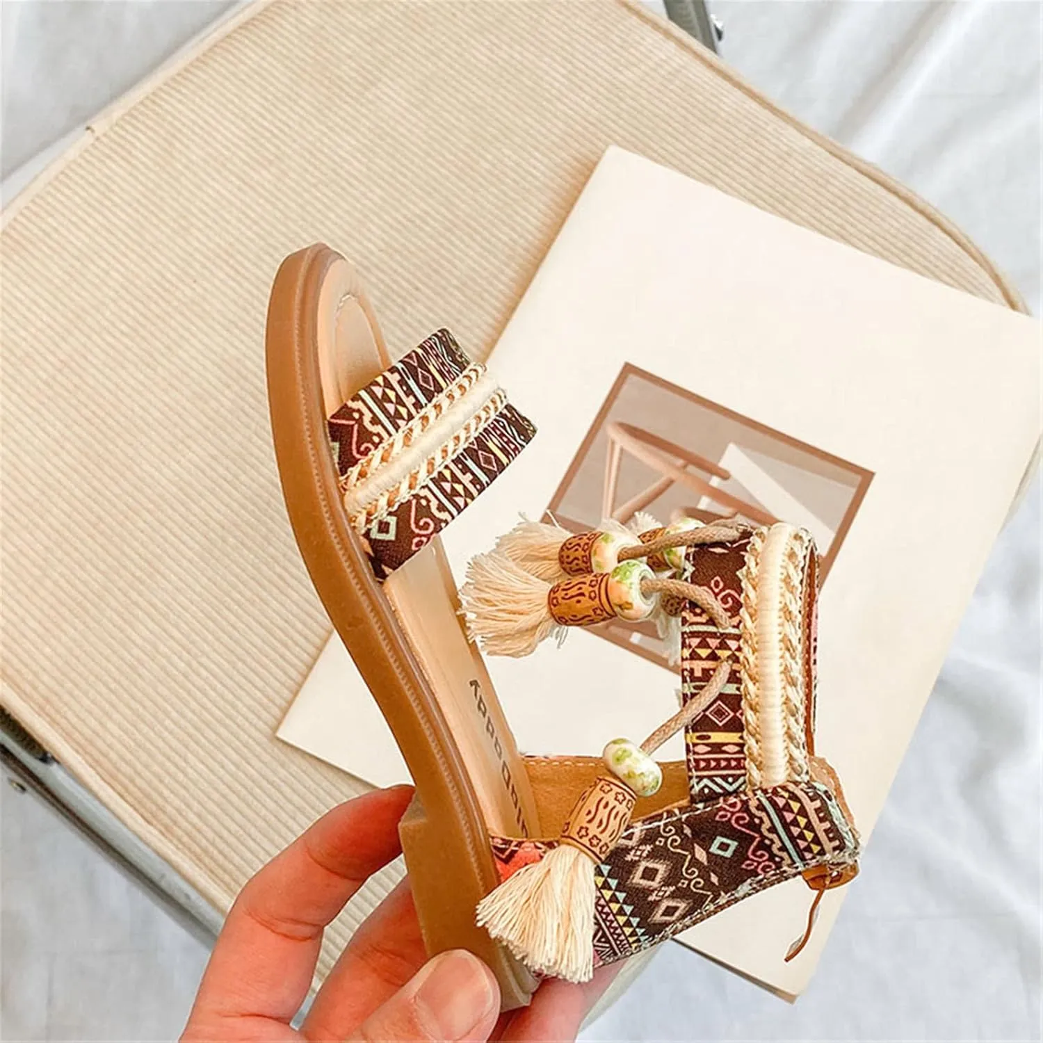 Girls Open Toe Sandals Stilettos Fashion Tassel Ankle Strap Pumps Back Zip Summer Dress Shoes Girls Size 4 Sandals