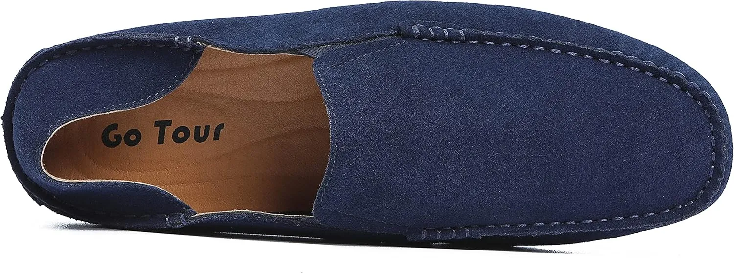 Go Tour Handmade Mens Casual Loafers Moccasins Slip On Driving Shoes
