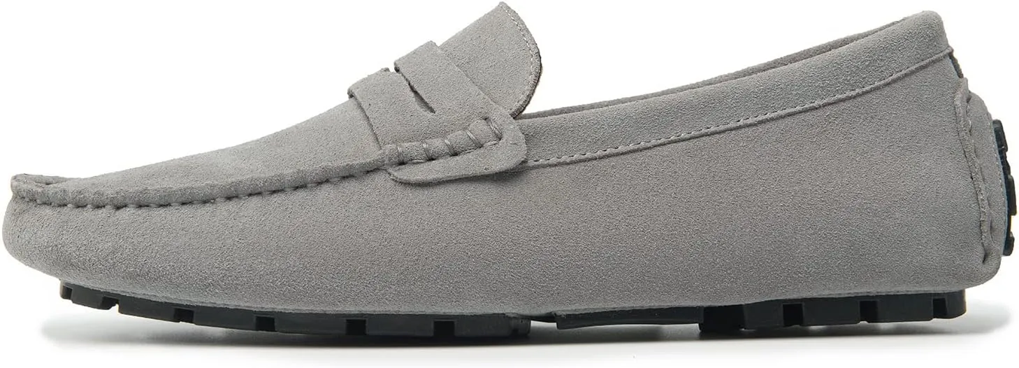 Go Tour Men's Penny Loafers Moccasin Driving Shoes Slip On Flats Boat Shoes
