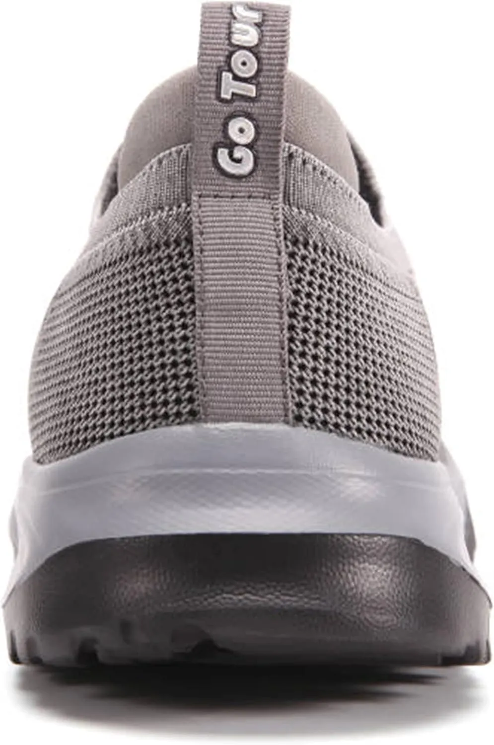 Go Tour Men's Walking Shoes - Casual Washed Knit Loafer Comfortable Slip On Athletic Sneakers