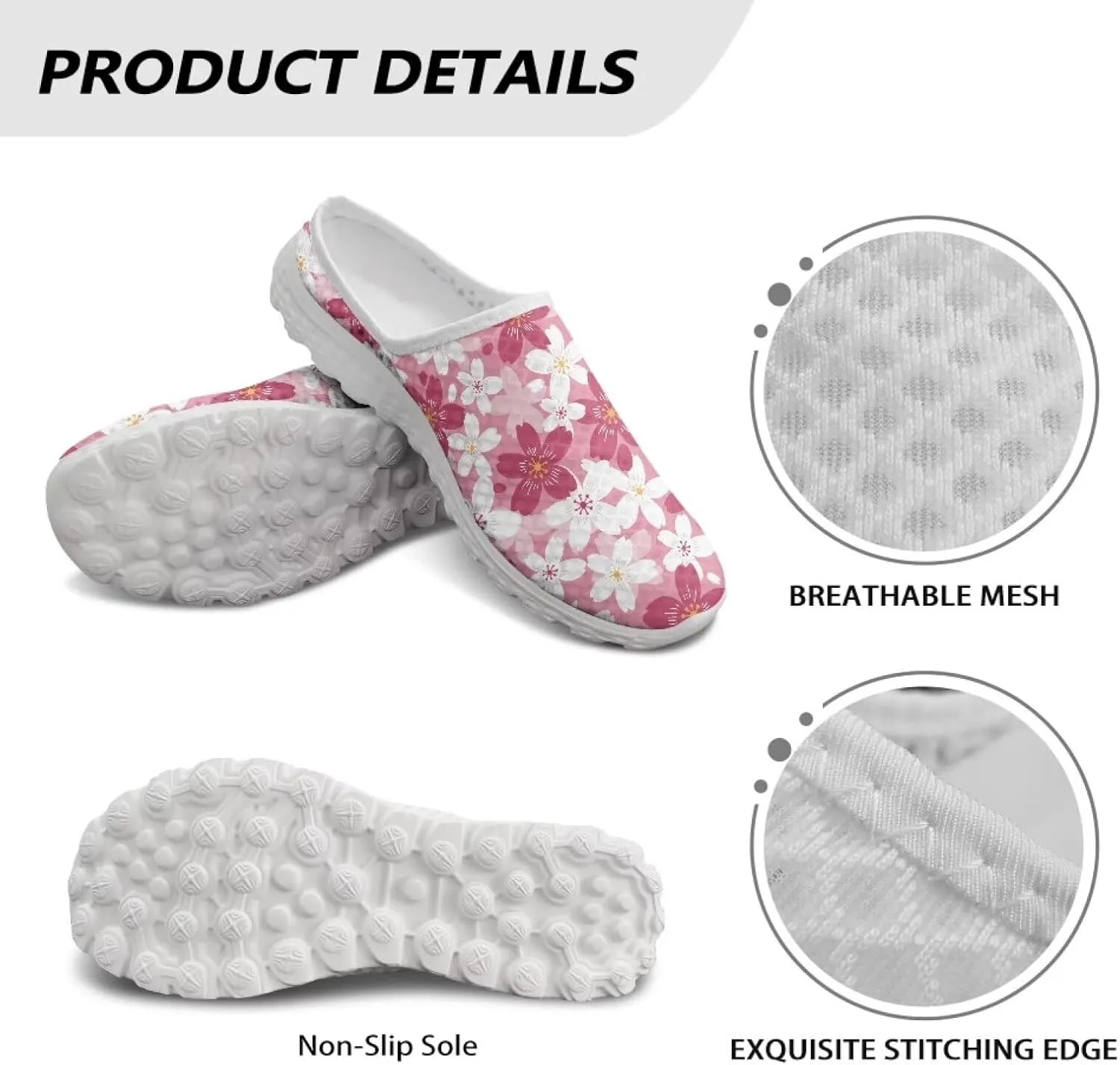 GOSTONG Slip-On Mule Clog for Women Comfortable Mules Shoes Breathable Non Slip Backless Slide Loafers for Walking Work Size 6-13.5