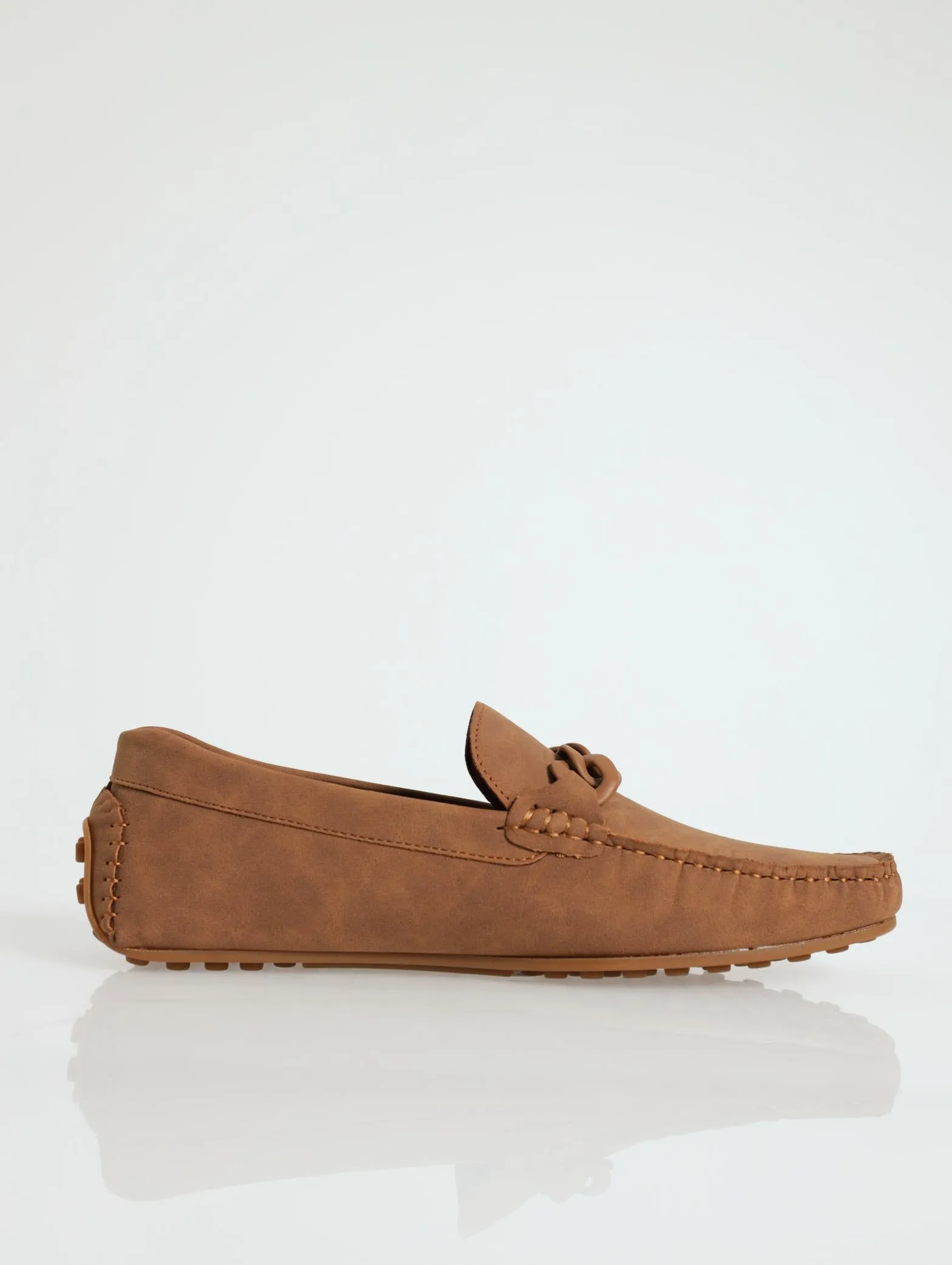 Greenwood Mono Metal Trim Loafer - Cognac