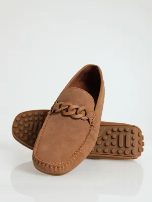 Greenwood Mono Metal Trim Loafer - Cognac