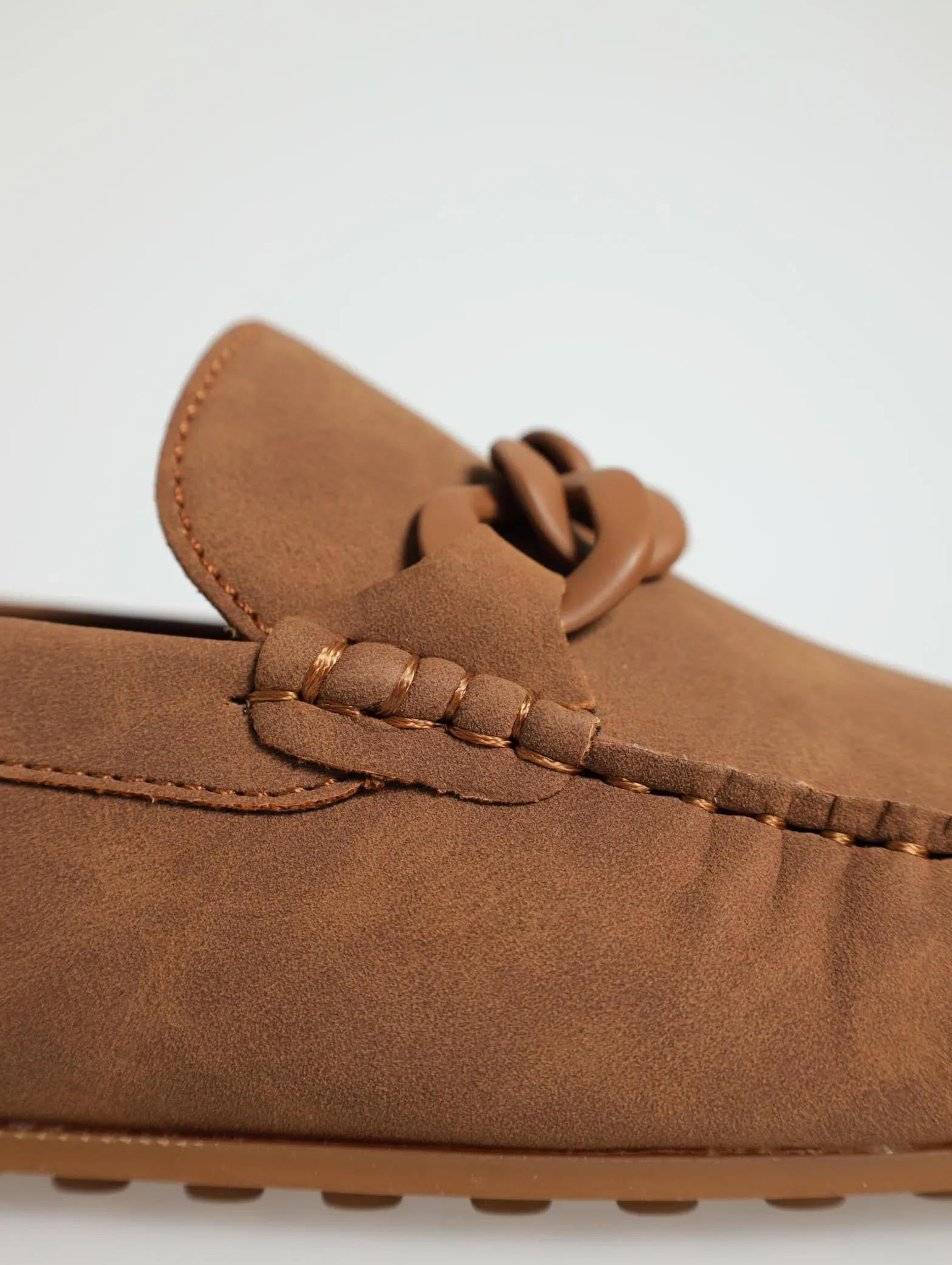 Greenwood Mono Metal Trim Loafer - Cognac