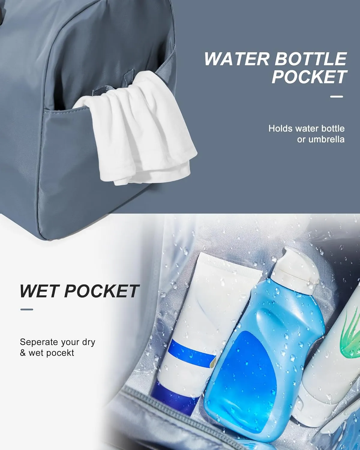 Gym Bags Womens Mens with Shoes Compartment and Wet Pocket Travel Duffel Bag for Women for Plane Sport Gym Tote Bags Swimming Yoga Waterproof Weekend Overnight Bag Carry on Bag Hospital Holdalls